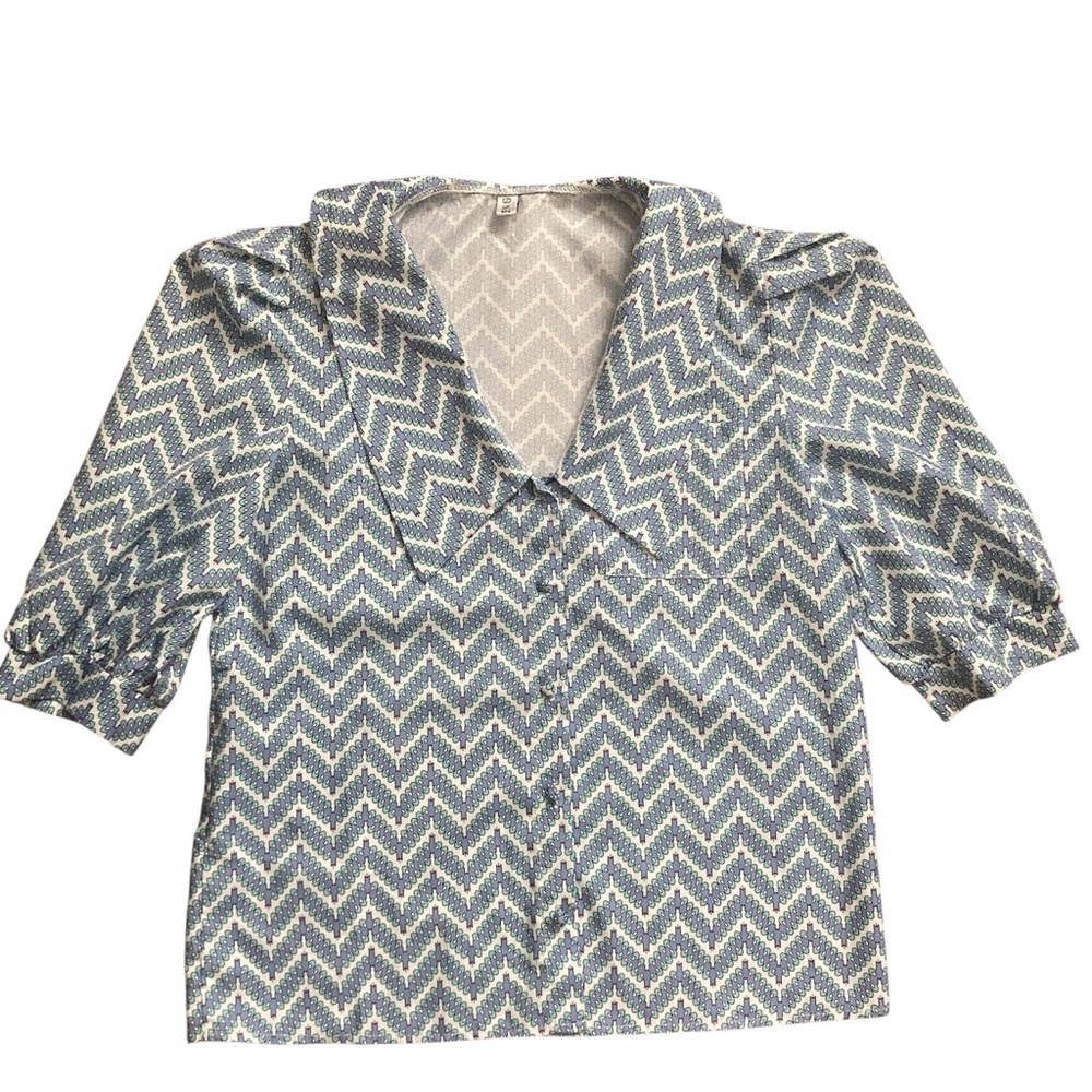 Vintage Inspired Collared Blouse Women’s Large